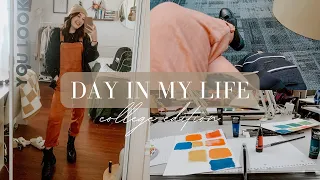 COLLEGE DAY IN MY LIFE: INTERIOR DESIGN STUDENT | full day of classes, editing, projects, self-care