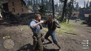 Red Dead Redemption 2 - Brutal Fist Fights - Funny Ragdoll Physics - RDR2