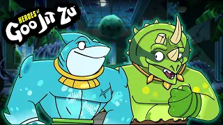 NEW DINOSAUR FRIENDS! | HEROES OF GOO JIT ZU | cartoon for kids | GOO JIT ZU TOYS!