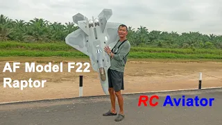 Maiden flight of AF Model 1:10 F-22 Raptor 1.8M