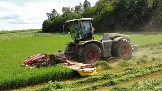 Sečení vojtěšky (2023) | Claas Xerion 4000 + Pöttinger | Senáže 2023