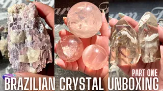 GORGEOUS BRAZILIAN CRYSTAL UNBOXING, HIGH QUALITY AND RARE PIECES!  PART 1