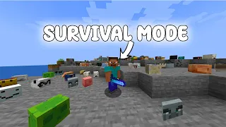 Minecraft but Mobs drops op heads