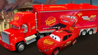 Mattel Disney Cars 2 Hudson Hornet Piston Cup Mack Hauler (New 2023 Variant)