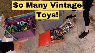 INSANE Vintage Toy Find At This Garage Sale + MASSIVE Haul!