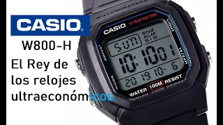 Reseña reloj casio W800H. El Rey de los relojes ultraeconómicos.