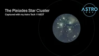 The Pleiades Star Cluster (M45) Through the Astro Tech 115EDT Telescope