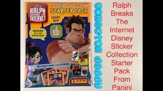 Ralph breaks the internet Disney Sticker Collection Starter Pack from Panini