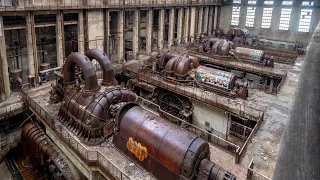 Exploring an Abandoned Historic 1920s Power Plant - Huge Turbine Hall