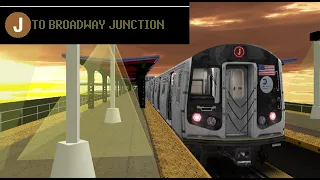 OpenBVE Special: J Train To Broadway Junction (R160A Alstom)(Weekend G.O)