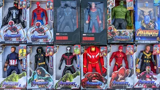 Unboxing action figures : Spider man, Iron Man, Thanos, Hulk vs Captain America , Black Panther #189