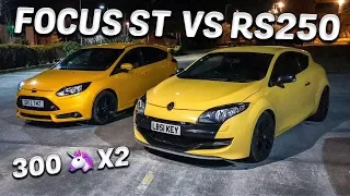 FOCUS ST VS MEGANE RS250 | 300 BHP BEASTS!!!