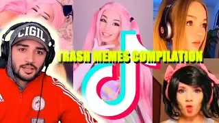 РАША ПАВЕР СМОТРИТ  TIK TOK TRASH MEMES COMPILATION #1 РЕАКЦИЯ