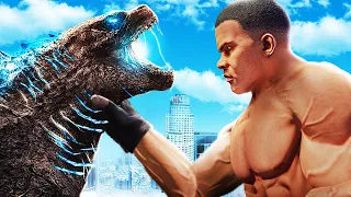 BUFF FRANKLIN vs GODZILLA In GTA 5 (Fight)