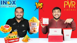 PVR Vs INOX Multiplex Food Comparison | Movie Theater Food Challenge | Food Eating | Viwa Food World