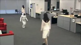 2012 ASIMO Humanoid Robot - Walking amond people