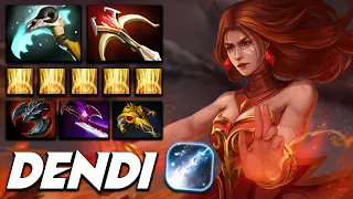 Dendi Lina Fire Ownage - Dota 2 Pro Gameplay [Watch & Learn]