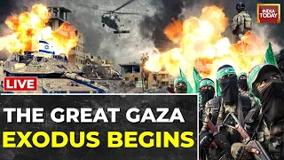 Israel-Hamas War Day 10 Live| Israeli Airstrikes Continue To Hit Gaza Strip| Millions Flee From Gaza