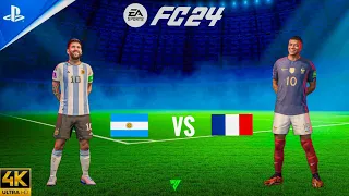 EA SPORTS FC 24 Argentina VS France Friendly Gameplay PS5 4K