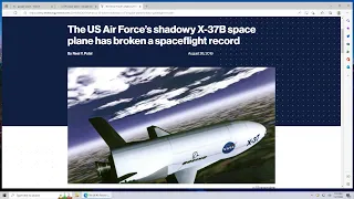 X 37B Space Plane Returns After A 780 Day Flight