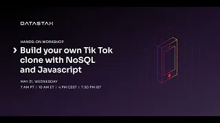 Build your own Tik Tok clone with NoSQL & Javascript