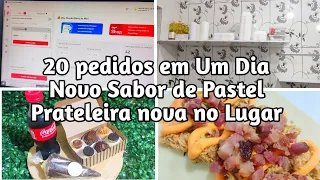 20 Pedidos em 1 Dia / Novo sabor de Pastel / Prateleira nova