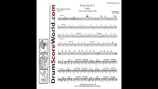 Drum Score - TOOL - Forty Six & 2 (Preview)