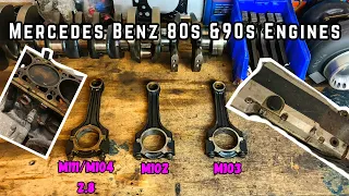 Mercedes Benz M111, M102, M103 & M104 What's so different about these rods?