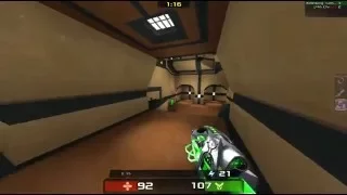 1 versus 1 (1vs1) on Bloodrun, Xonotic 1.8