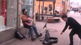 Wish you were here by street Musician