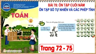 Toán lớp 4 chân trời sáng tạo bài 78 tiết 1| Ôn tập cuối năm - Ôn tập số tự nhiên và các phép tính