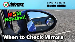 When To Check Your Mirrors  |  Learn to drive: Basic skills