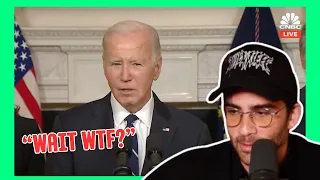 Joe Biden Speaks on  Israel/Hamas conflict | HasanAbi Reacts #hasanabivillage #hamasattack #israel