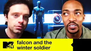 Anthony Mackie & Sebastian Stan Talk The Falcon And The Winter Soldier Cliff-hangers | MTV Movies