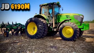 Demonstração do Trator JOHN DEERE 6190M @AgroBaggio