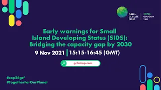 Early warnings for Small Island Developing States (SIDS) – Bridging the capacity gap by 2030