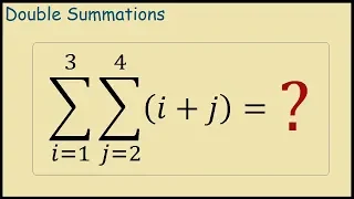 How to Solve Double Summations (Steps)