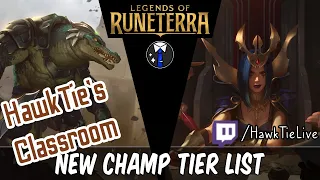 New Champion Tier List! Empires of the Ascended Champion Reaction | Legends of Runeterra LoR