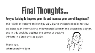 The Power Of Positive Thinking by Zig Ziglar