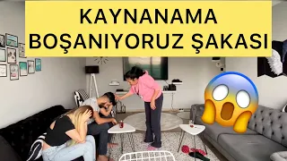 KAYNANAMA OĞLUN ŞİDDET UYGULUYOR AYRILIYORUZ ŞAKASI YAPTIK * ÇILDIRDI