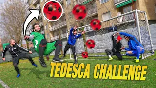 TEDESCA CHALLENGE con SUPER TELE - Fratelli DONNARUMMA COURTOIS e NINJA | Traiettorie ASSURDE