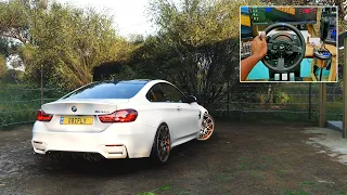 The BMW engine is laughing while drifting - Forza Horizon 5 - Steering Wheel PC Gameplay