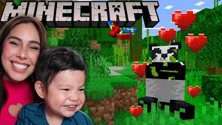 Pandas & Parrots | Playing Minecraft w/ my 1 year old | Ep4