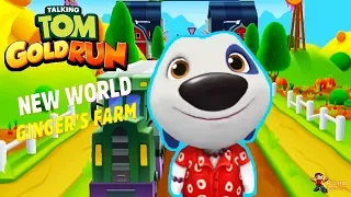 Talking Tom Gold Run Big Update - New World Gingers Farm With Hawaiian Hank