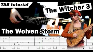 The Wolven Storm (Priscilla's Song) — THE WITCHER 3 THEME — Fingerstyle Guitar Lesson 【TAB Tutorial】