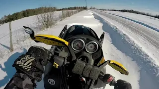 DITCH BANGING SNOWMOBILE || SKIDOO