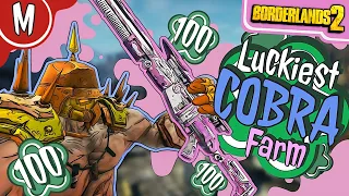 Luckiest Cobra Farm - A Perfect Cobra?! (Borderlands 2) (100 Sub Special)