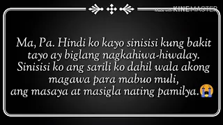 "Pamilya" spoken poetry by:Ivy Bazarte