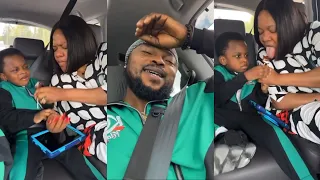 MOMENT TOYIN ABRAHAM'S SON, IRE PROVES HOW SMART HE IS TO HIS MUM AND DAD