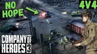 Deadly Crossfire | 4v4 | Company of Heroes 3